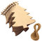 Toyvian 50 Stücke Baumschmuck Holz Christbaumschmuck Holzscheiben Weihnachten Holzanhänger Geschenkanhänger Tags Weihnachtsbaum Anhänger