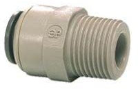 Raccord droit filetage mâle 3/8'' x 3/8 tubing