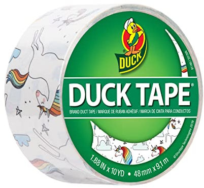 Duck Tape Muster Farben Einhorn Stil 2. Reparieren, Basteln, Personalisieren, Dekorieren und Bilden, 48 mm x 9,1 m