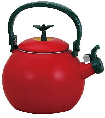 UPware 1.6 Quart Enamel-on-Steel Whistling Tea Kettle (Apple)