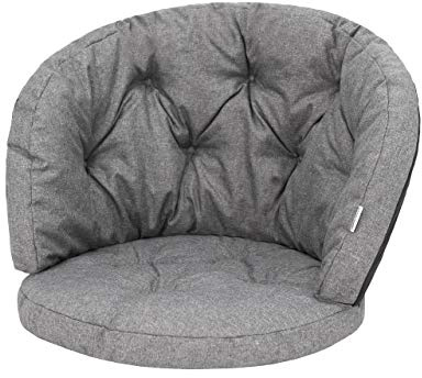 PillowPrim Kissen für Rattangarnitur, Rattangruppe, Bankpolster Set Freizeit Polster Sommerbänke, Sesselpolster 50x50x38 cm Anthrazit