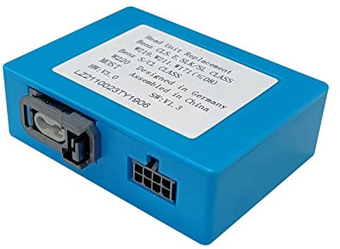 Ponskoy Glasfaser Decoder, für Mercedes Benz E Klasse W211 E200 E220 E240 Serie, Glasfaser Decoder Meist Box für Andriod Autoradio für Mercedes Benz CLS E SL CLK CL Autoradio Serie