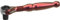 POPLOCK 90-Tooth Swivel Head Mini Hex Bit Ratchet 1/4 Aluminum Reversible 250 Degree Quick Release Bit Driver Swivel Ratchet (Red)