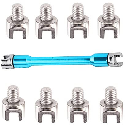 EDIONS Speichenschlüssel, 10 in 1 Motorrad Dirt Bike Felgenwerkzeug zum Einstellen der Fahrradfelgenspannung - (5,0-6,8 mm) mit Paketkoffer (Blau)