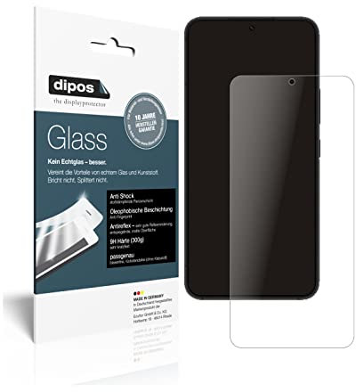 dipos I 2X Displayschutz matt kompatibel mit Samsung Galaxy S22 Plus Schutzfolie 9H Anti-Shock (bewusst Kleiner als das Glas, da Dieses gewölbt ist)