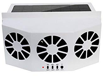 Baceyong 4W Solar Power Auto Fenster Air Vent Ventilator Mini Klimaanlage Kühler PM, Solar Fan Auto Windschutzscheibe Kühlung Lüfter Fenster Kühler Car Ventilator