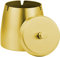 Aschenbecher für Draussen,Aschenbecher mit deckel,Winddichter Aschenbecher aus Edelstahl für das Home Office, den Desktop, die Terrasse, den Balkon im Freien. (gold, Klein-8x6x8)