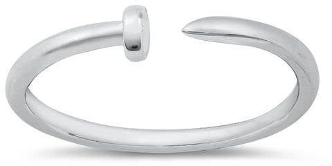 Joyara Bague Argent Fin 925/1000 Clou