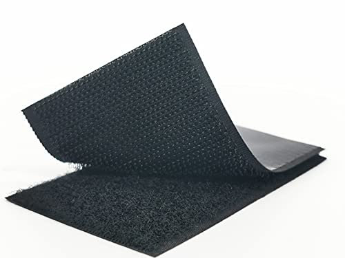 Kstar Klettband Selbstklebend Extra Stark, Klettverschluss selbstklebend doppelseitig, Klebe Klettstreifen in schwarz Größe und Menge wählbar (50mm x 100mm 100 Stück)