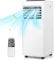 TANGZON 5-in-1 Portable Air Conditioner 7000/9000 BTU, Mobile Cooler, Heater, Dehumidifier, 2 Speeds Fan with WiFi Smart APP, Sleep Mode, Remote Control, 24H Timer & Digital Display (9000BTU)