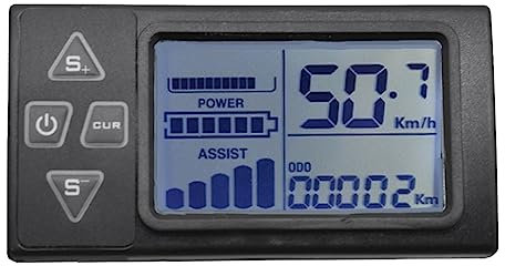 Yangmieai Ebike Display Armaturenbrett 24V/36V/48V S861 LCD für E-Bike BLDC Controller Bedienfeld (5PIN)