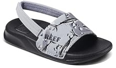 Reef Toddler/Little Kid One Slide Sandal, Lightweight & Water Friendly, Backstrap, Grey Camo Shark, 9