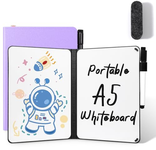 AGM A5 Mini Portable Whiteboard, Small Whiteboard with Pen and Eraser