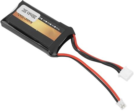 Leichtes Design, 7,4 V, 350 MAh, 2S-Lipo-Akku, Lange Akkulaufzeit, Große Haltbarkeit für 1/24 RC-Car. Multi-Schutzfunktion, Breite Anwendung. Li-, 37 G Gewicht, 350 MAh