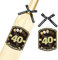Sumerk 6 Pcs 40th Birthday Wine Bottle Labels and 6 Pcs Bows 40th Bow Birthday Stickers 40 Stickers Happy Birthday Gift Idea Decorations for Him Her