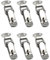 ieron Knebelriegel, 58 mm, federbelastet, Edelstahl, für Koffer, Werkzeugkasten, Schublade, Schrank, Truhe, Silber, 6 Stück
