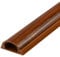 wire trunking PVC Cuttable Half Round Cable Raceway, Skirting Board Trunking with Self-adhesive Tape, Hole-free Cord Cover Wall for Computers In Home and Office (Color : Brown, Size : 1.5m/59.1 in)