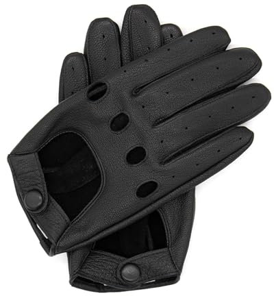 Hand Gewand by Weikert Dalia - Premium Damen Autofahrerhandschuhe aus Ziegenleder mit Touchscreenfunktion, Fahrerhandschuhe Oldtimer, Motorrad, Auto-Lederhandschuhe, Driver Gloves