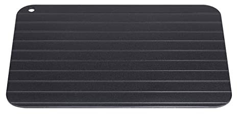 Auftautablett, Metall-Aluminium-Fast-Safe-Food-Fleisch-Auftautablett, Teller, Heimküchen-Gadget