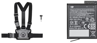 DJI Osmo Action Brustgurthalterung & Action Extreme Akku, kompatibel Action 3, Action 4