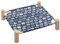 Osmond Hamac pour chat et chien en bois - Lit surélevé et rafraîchissant - Amovible - Portable - Intérieur et extérieur - Convient pour animaux domestiques G