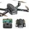 Drones con Cámaras para Adultos, Dron para Principiantes, Motor sin Escobillas, 2 Cámaras FPV, Cuadricóptero Plegable, Motorizado, Control de Aplicación UAV, 5 GHz WiFi 3D juguete