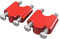 1 Paar Lenker-Riser-Bergklemme/Anfall for Yamaha Raptor 700 2013-2020 Raptor 700R 2016-2020 Raptor 70 0r Special Edition 2018-2020(Red)