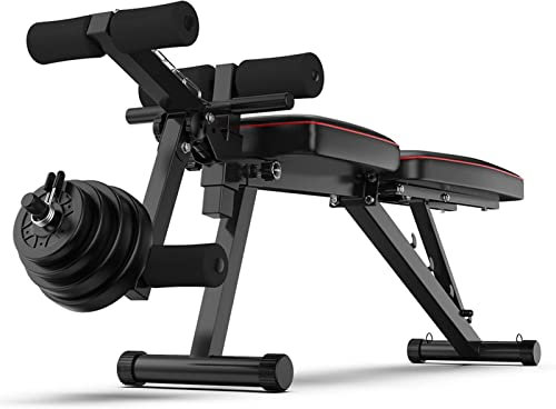 BOSHYUM Einstellbar für Ganzkörpertraining, Multifunktions-Trainingsbank, Body Solid Beinstrecker- und Beinbeugemaschine, Maximale Belastung 200 kg