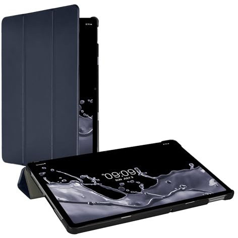 kwmobile Hülle kompatibel mit Xiaomi Redmi Pad SE - Smart Cover Tablet Case Schutzhülle - Stand - in Dunkelblau