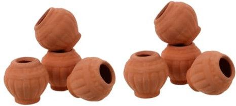Milisten 8 Piezas Mini Lavabo de Terracota Maceta de Arcilla vasija de Barro con Drenaje Maceta para suculentas Maceta de cerámica para Plantas Maceta para Plantas suculentas Mini Jardinera