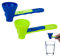 2stk Proteinpulver-Schiebelöffel, Protein Pulver Trichter Löffel Proteinpulver-Löffel Proteinpulver-Messlöffel Trichter Gutes Zubehör zur Kontrolle von Variablen(Blau, Grün)