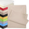 Bettlaken OHNE Gummizug 140 x 200 cm Beige (85% Baumwolle 15% Poly) Betttuch Glatte Betttücher Baumwolle Laken Haustuch Leintuch
