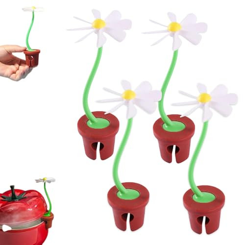 Liberador de vapor para olla, liberador de vapor Flower Power, elevador de tapa de silicona para margaritas, liberador de vapor de flores, tapa de tapón de derrames, para ollas de sopa, herramientas