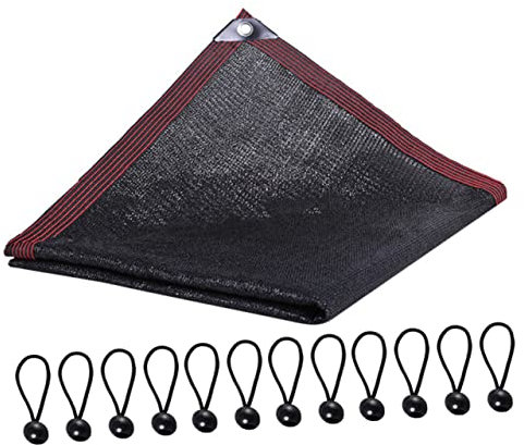 KONTONTY 1 Stück Schattennetz Pool mit Abdeckung Pool Abdeckung Sonnenschutznetz UV-Block-Beschattungsnetz Terrassenmarkise schattiernetz Sonnenschutz für Terrassen Markisennetz Sport Black