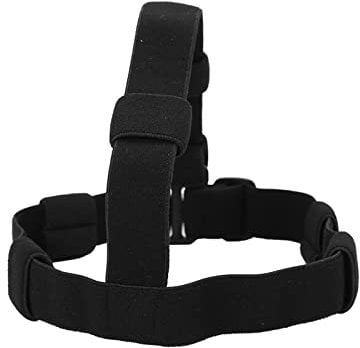 Baxnore Outdoor Headlight Headband, 3 Slot Flashlight Holder, Non Slip Breathable Headlamp Strap for 18650/26650 Torches Hiking Running Cycling