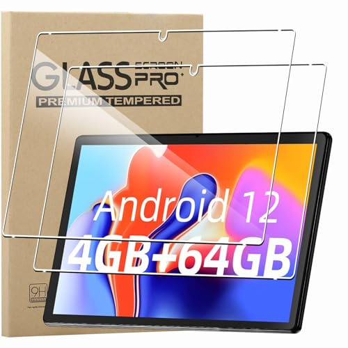 KZIOACSH Screen Protector for SGIN Tablet 10.1 Inch/SGIN T10 Tablet 10.1 Inch, 2 Pack Ultra Clear Anti-Scratch Tempered Glass Film 9H Hardness Touch Sensitive Anti-Fingerprint Protective Screen Guard