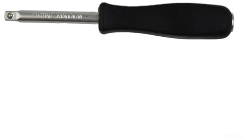 ZWEquipint 1 4 Inch Dual-Purpose 150Mm Screwdriver Handle with Square Drive and 6.3mm Bottom Hole Connection for Narrow Space Use