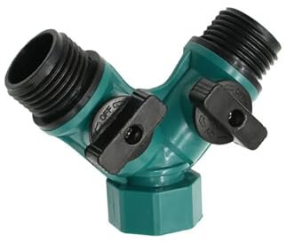 1 pz Femmina da 3/4 a Maschio da 3/4 a 2 Vie Rubinetto da Giardino Rubinetto Y divisore d'Acqua Tubo di irrigazione divisore irrigazione(US)