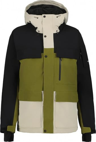 Icepeak CALE Herren Skijacke/Anorak Creme/schwarz/grün