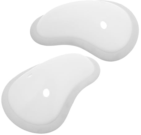 BUGUUYO 2Pcs Men’s Groin Protector Cup, Shock Absorbing Plastic for Boxing | Athletic Cup Guard, Flexible Fit, Removable Design, Quick Drying, White, Size S for Training and Martial Arts