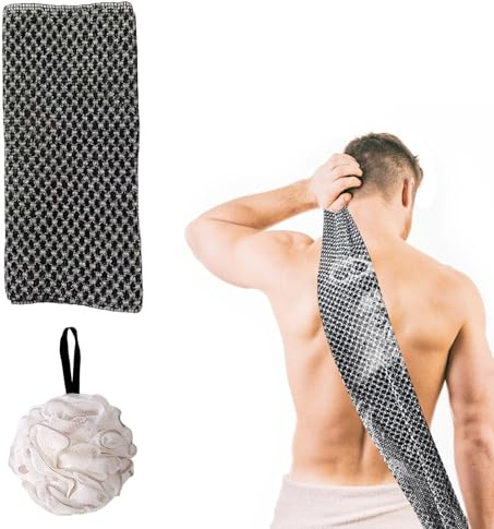 Serviette Exfoliant pour le Dos,serviette de douche exfoliante,Serviette De Douche Exfoliante Ecovia,Serviette Exfoliante Ecovia,Serviette de Lavage pour la Douche,1 PC