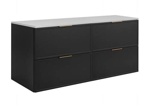 Rodan Moderne Möbel - Schrank Weiß, Grautöne - Möbelstück - Bastelregal – Bastelplatte 160,6 x 58,6 x 46 cm