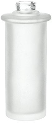 SMEDBO Handtuchhaken aus poliertem Chrom H351 Milchglas für Seifenspender, weiß, 6 x 6 x 13,7 cm