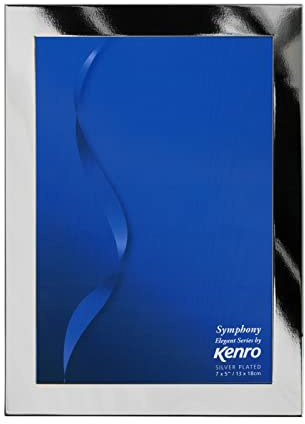 Kenro Silver Plated Photo Frame 8x10 Inch / 20x25cm Symphony Elegant Series -SYE2025