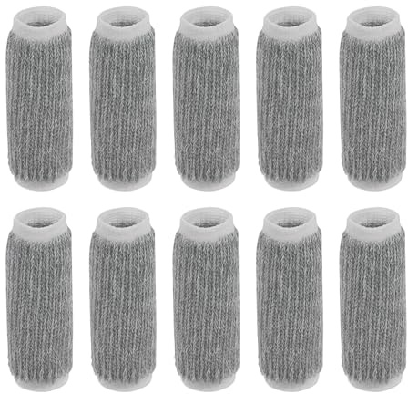 sourcing map Elastische Bänder Volleyball Finger-Hüllen, 10 Stück, grau de