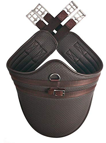 Comfort Waffle Stud Girth Brown 52