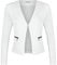 Danaest Damen Blazer mit Taschen (2), Kostüme & Blazer, 38, Weiß