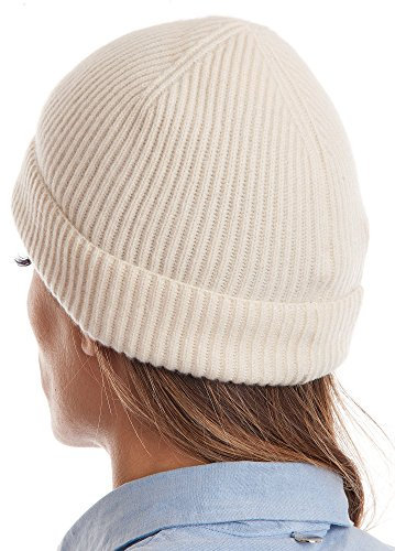 Dalle Piane Cashmere - Hut aus 100% Kaschmir - für Mann/Frau, Farbe: Creme, Einheitsgröße