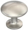 LONTAN 5 Pack Brushed Nickel Door Knobs Drawer Knobs for Kitchen Door Cabinet Pulls Zinc Alloy Kitchen Cupboard Furniture