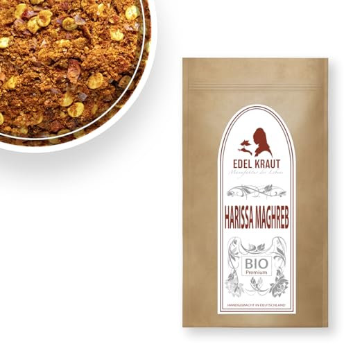 BIO Harissa Maghreb Gewürzmischung 500g | EDEL KRAUT - 100% naturrein - Premium Gewürze & Gewürzmischungen - frei von jeglichen Zusatzstoffen - kontrolliert biologischer Anbau